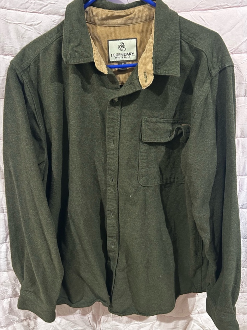 Legendary Whitetails Men's Olive Green Button-Up Jacket